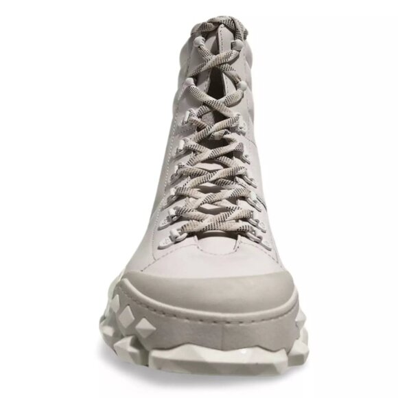 Jimmy Choo Diamond x Hike/F White Leather Hiking Combat Boots (0457) main image 9
